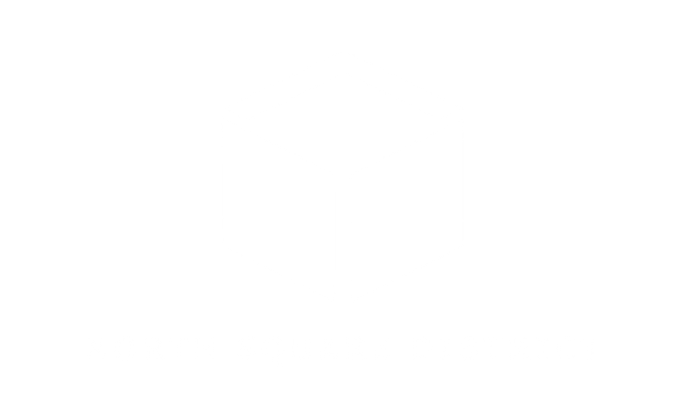 North Square District Logo White